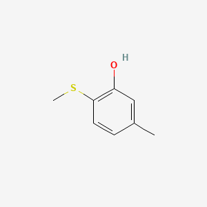 molecular formula C8H10OS B1675970 m-CRESOL, 6-(METHYLTHIO)- CAS No. 23385-54-8