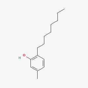 molecular formula C15H24O B1675972 m-Cresol, 6-octyl- CAS No. 63992-50-7