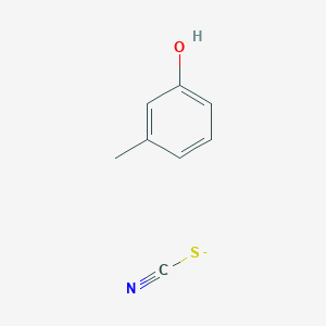 molecular formula C8H8NOS- B1675976 Thiocyanic acid, 4-hydroxy-2-methylphenyl ester CAS No. 3774-54-7