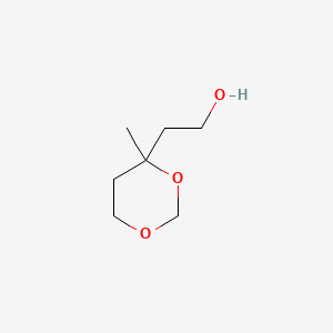 molecular formula C7H14O3 B1675999 4-(2-Hydroxyethyl)-4-methyl-1,3-dioxane CAS No. 2018-45-3