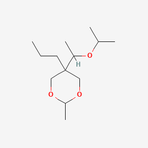 molecular formula C13H26O3 B1676002 m-DIOXANE, 5-(1-ISOPROPOXYETHYL)-2-METHYL-5-PROPYL-, (Z)- CAS No. 19476-85-8