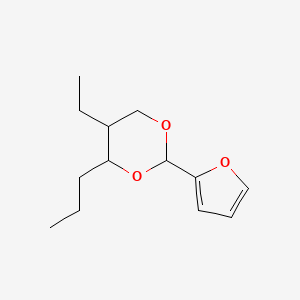 B1676005 m-DIOXANE, 5-ETHYL-2-(2-FURYL)-4-PROPYL- CAS No. 5421-06-7
