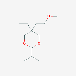 B1676007 5-Ethyl-5-(2-methoxyethyl)-2-propan-2-yl-1,3-dioxane CAS No. 17388-07-7