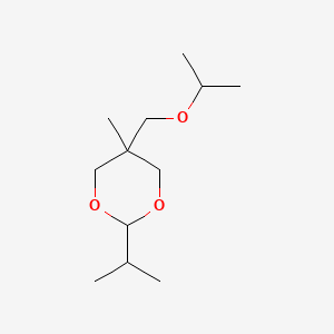 molecular formula C12H24O3 B1676010 m-DIOXANE, 5-(ISOPROPOXYMETHYL)-2-ISOPROPYL-5-METHYL-, (E)- CAS No. 22644-54-8