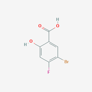molecular formula C7H4BrFO3 B167602 5-Bromo-4-fluoro-2-hydroxybenzoic acid CAS No. 1644-71-9