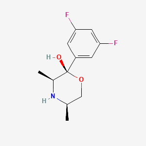 molecular formula C12H15F2NO2 B1676021 Manifaxine CAS No. 135306-39-7