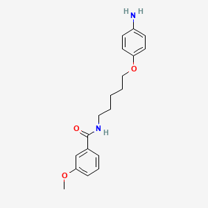 molecular formula C19H24N2O3 B1676022 N-[5-(4-aminophenoxy)pentyl]-3-methoxybenzamide CAS No. 109808-49-3