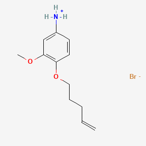 molecular formula C12H18BrNO2 B1676031 (3-methoxy-4-pent-4-enoxyphenyl)azanium;bromide CAS No. 105788-17-8