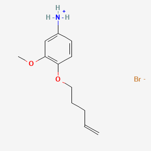 molecular formula C12H18BrNO2 B1676031 m-ANISIDINE, 4-(4-PENTENYLOXY)-, HYDROBROMIDE CAS No. 105788-17-8