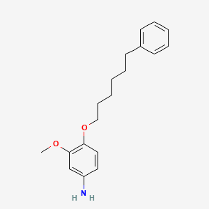 molecular formula C19H25NO2 B1676043 3-methoxy-4-(6-phenylhexoxy)aniline CAS No. 15382-76-0
