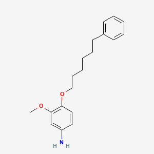 B1676043 m-ANISIDINE, 4-((6-PHENYLHEXYL)OXY)- CAS No. 15382-76-0