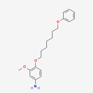 molecular formula C20H27NO3 B1676044 3-methoxy-4-(7-phenoxyheptoxy)aniline CAS No. 110331-06-1