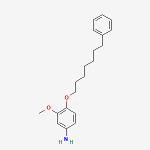 molecular formula C20H27NO2 B1676045 3-methoxy-4-(7-phenylheptoxy)aniline CAS No. 15382-77-1