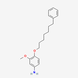 B1676045 m-ANISIDINE, 4-((7-PHENYLHEPTYL)OXY)- CAS No. 15382-77-1