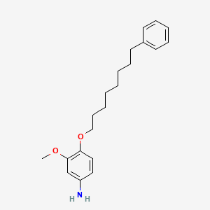 molecular formula C21H29NO2 B1676046 3-methoxy-4-(8-phenyloctoxy)aniline CAS No. 15382-78-2