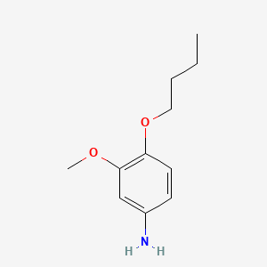 molecular formula C11H17NO2 B1676048 m-ANISIDINE, 4-BUTOXY- CAS No. 104177-78-8