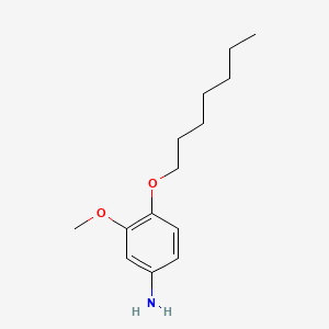 molecular formula C14H23NO2 B1676050 m-ANISIDINE, 4-(HEPTYLOXY)- CAS No. 15382-63-5