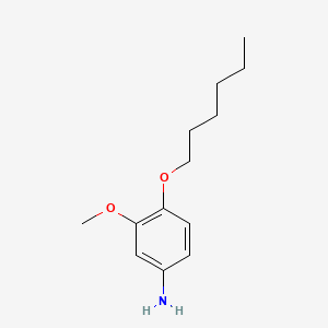 B1676051 m-ANISIDINE, 4-(HEXYLOXY)- CAS No. 15382-62-4