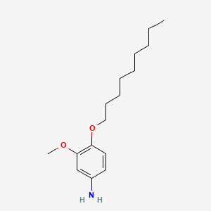 molecular formula C16H27NO2 B1676052 m-ANISIDINE, 4-(NONYLOXY)- CAS No. 13736-90-8