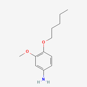 B1676054 m-ANISIDINE, 4-(PENTYLOXY)- CAS No. 104743-34-2