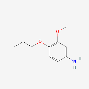 molecular formula C10H15NO2 B1676056 3-Methoxy-4-propoxyaniline CAS No. 104338-87-6