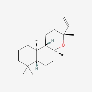 molecular formula C20H34O B1676061 Labd-14-ene, 8,13-epoxy-, (13R)- CAS No. 596-84-9
