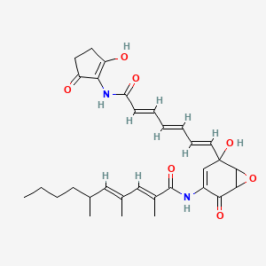 molecular formula C31H38N2O7 B1676064 Manumycin CAS No. 52665-74-4