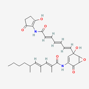 molecular formula C31H38N2O7 B1676064 Manumycin A CAS No. 52665-74-4