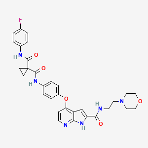 molecular formula C31H31FN6O5 B1676080 PDGFR Tyrosine Kinase Inhibitor III CAS No. 1021950-26-4
