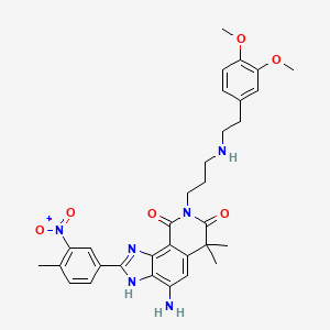 molecular formula C32H36N6O6 B1676100 RSV L-protein-IN-1 CAS No. 851658-10-1