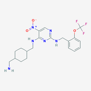 molecular formula C20H25F3N6O3 B1676103 PKC-theta inhibitor CAS No. 736048-65-0