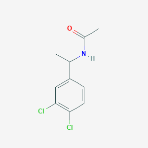 molecular formula C10H11Cl2NO B167611 N-[1-(3,4-dichlorophenyl)ethyl]acetamide CAS No. 5583-49-3