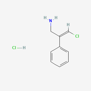 3-Chloro-2-phenylprop-2-en-1-amine hydrochloride