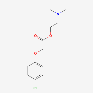 molecular formula C12H15ClNO3- B1676130 Meclofenoxate CAS No. 51-68-3
