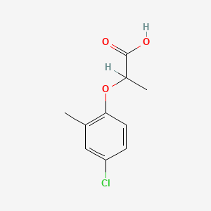 molecular formula C10H11ClO3<br>ClC6H3(CH3)OCH(CH3)COOH<br>C10H11ClO3 B1676135 Mecoprop CAS No. 93-65-2