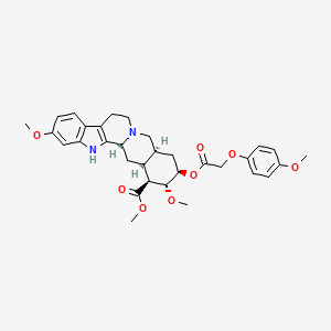 molecular formula C32H38N2O8 B1676154 Mefeserpine CAS No. 3735-85-1