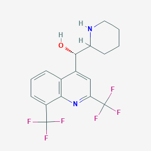 molecular formula C17H17ClF6N2O B1676156 Mefloquine hydrochloride CAS No. 53230-10-7