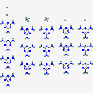 molecular formula C50H108N96+4 B1676170 Hydron;methane;1,3,5-triazine-2,4,6-triamine CAS No. 65036-95-5