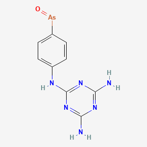 molecular formula C9H9AsN6O B1676172 Melarsen oxide CAS No. 21840-08-4