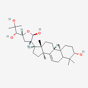 (1S)-1-[(2R,4S,5R)-5-hydroxy-4-[(3S,9R,10R,13S,14S,17R)-3-hydroxy-4,4,10,13,14-pentamethyl-2,3,5,6,9,11,12,15,16,17-decahydro-1H-cyclopenta[a]phenanthren-17-yl]oxolan-2-yl]-2-methylpropane-1,2-diol