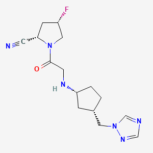 molecular formula C15H21FN6O B1676188 Melogliptin CAS No. 868771-57-7