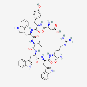 molecular formula C57H68N14O10 B1676194 5-Tyr-6,8,9-trp-10-arg-neurokinin A (4-10) CAS No. 126050-12-2