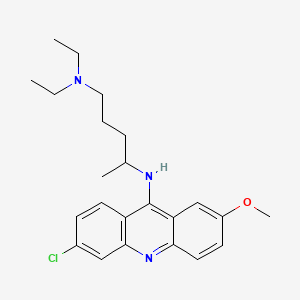molecular formula C23H30ClN3O B1676205 Quinacrine CAS No. 83-89-6