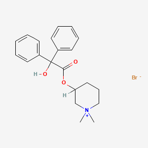 molecular formula C21H26BrNO3 B1676207 Mepenzolate Bromide CAS No. 76-90-4