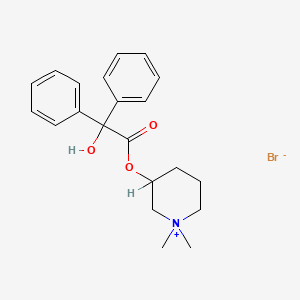 molecular formula C21H26BrNO3 B1676207 Mepenzolate bromide CAS No. 76-90-4
