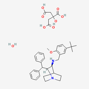 molecular formula C38H50N2O9 B1676210 马罗匹坦柠檬酸盐 CAS No. 359875-09-5