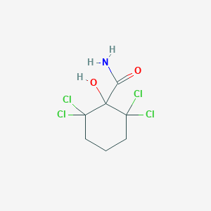 molecular formula C7H9Cl4NO2 B167622 2,2,6,6-Tetrachloro-1-hydroxycyclohexanecarboxamide CAS No. 1724-30-7