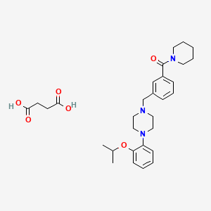 molecular formula C30H41N3O6 B1676228 Mazapertine succinate CAS No. 134208-18-7