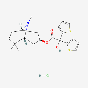 molecular formula C21H28ClNO3S2 B1676229 Mazaticol hydrochloride CAS No. 32891-29-5