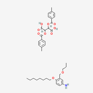 m-Toluidine, 4-(octyloxy)-alpha-propoxy-, compd. with tartaric acid di-p-toluate